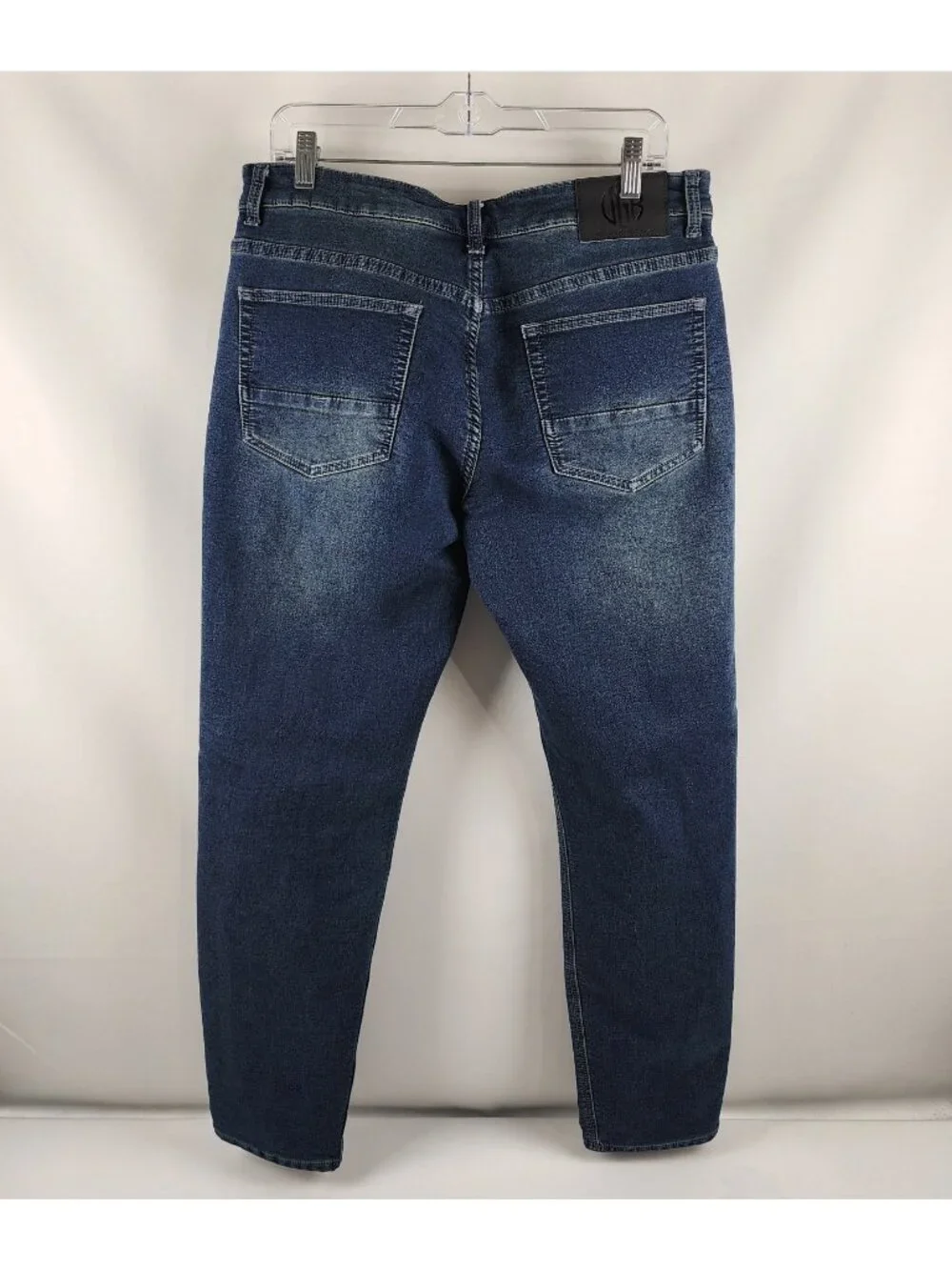 Vintage Genes Black Jeans Mens 36x30 Blue Slim Fit Denim